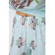 Піжама жіноча з принтом, колір блакитний, 243R6011