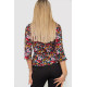 Блуза з квітковим принтом, колір різнобарвний, 244R072