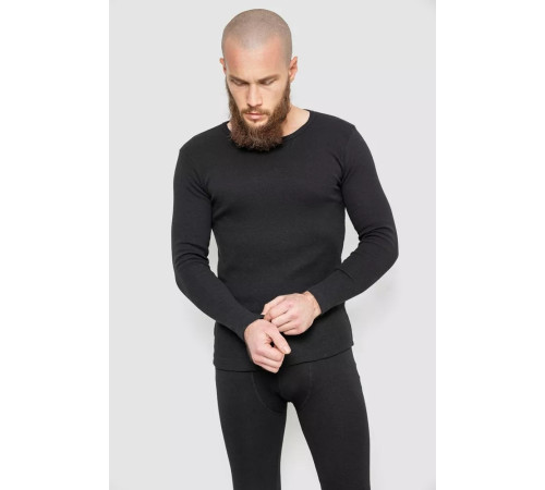 Термобілизна чоловіча на флісі, колір чорний, 131R153115