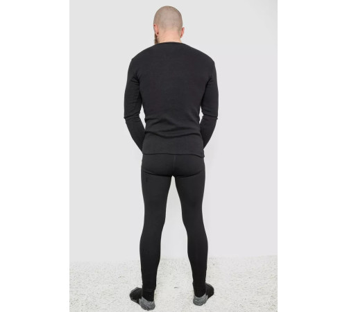 Термобілизна чоловіча на флісі, колір чорний, 131R153115