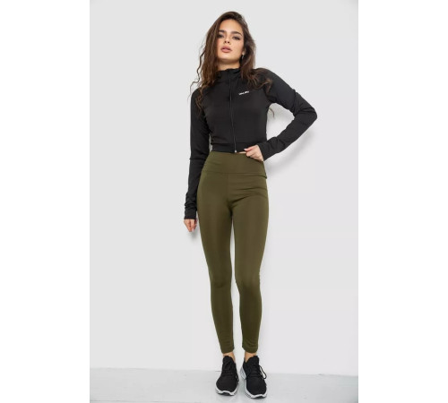 Лосини утеплені, колір хакі, 243R051-4