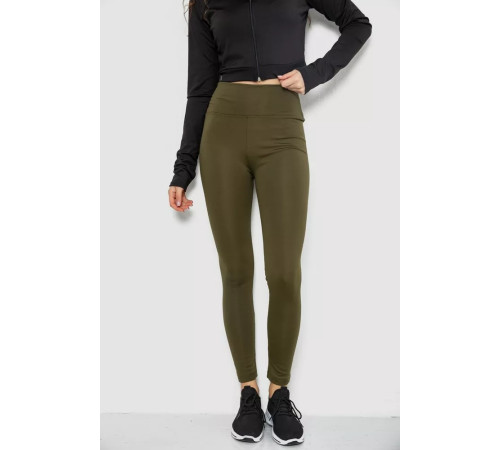 Лосини утеплені, колір хакі, 243R051-4