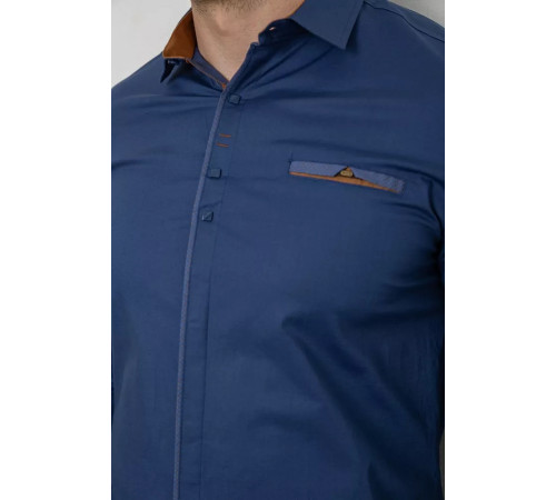Сорочка чоловіча, колір синій, 214R7004
