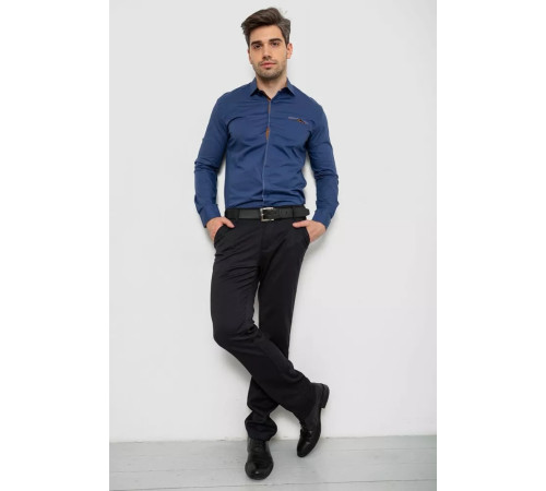 Сорочка чоловіча, колір синій, 214R7004