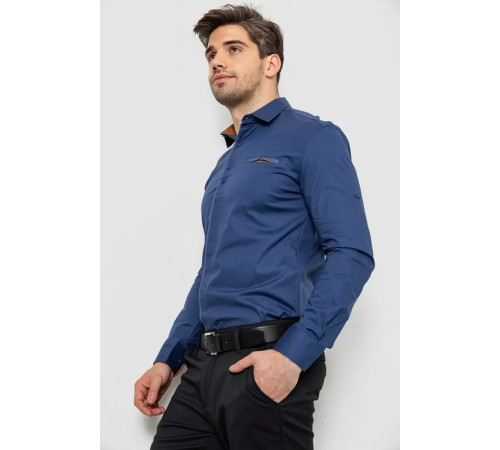 Сорочка чоловіча, колір синій, 214R7004