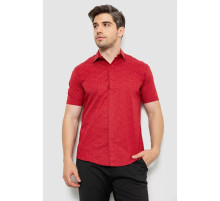 Рубашка мужская с принтом, цвет бордовый, 214R7339