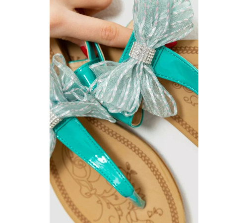 Босоніжки жіночі, колір зелений, 214RF17