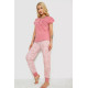 Женская пижама с принтом, цвет пудровый, 243R004-P4