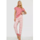 Женская пижама с принтом, цвет пудровый, 243R004-P4