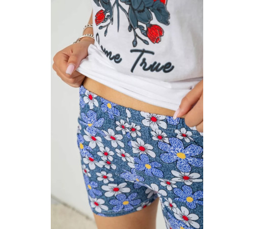 Женская пижама с принтом, цвет белый, 243R3049-1