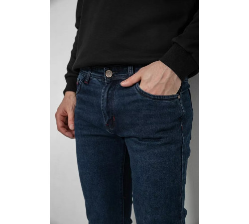 Джинси чоловічі демісезонні, колір темно-синій, 243R8689-2