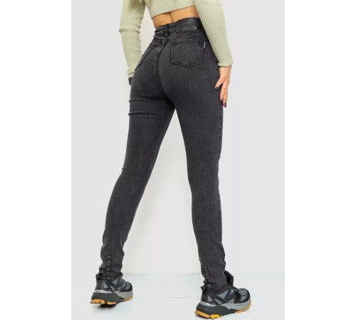 Джинси жіночий стрейч, колір темно-сірий, 214R1483