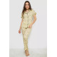 Жіноча піжама з принтом, колір жовтий, 243R7142