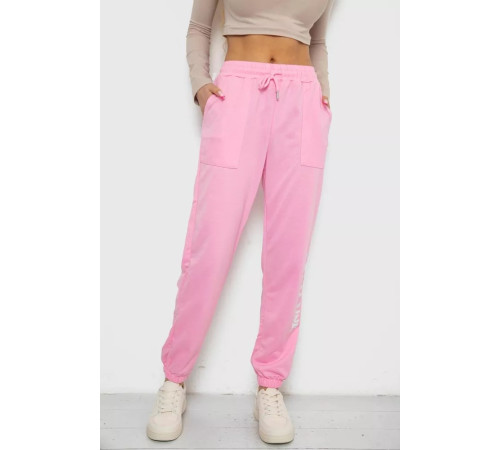 Спортивні штани жіночі, колір рожевий, 238RJH015