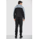 Спортивний костюм чоловічий на флісі, колір чорно-сірий, 244R9140