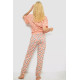 Пижама женская с принтом, цвет персиковый, 243R15448.