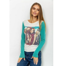 Свитшот женский, цвет оливково-молочный, 167R731