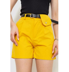 Шорты женские с ремнем, цвет горчичный, 214R9801