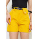 Шорты женские с ремнем, цвет горчичный, 214R9801