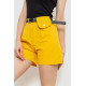 Шорты женские с ремнем, цвет горчичный, 214R9801