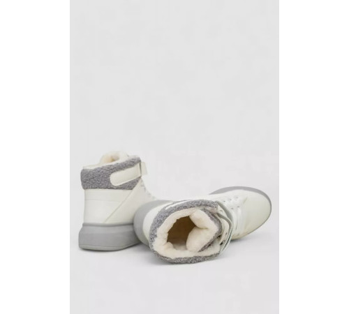 Кросівки жіночі зимові на хутрі, колір біло-сірий, 248RA2253