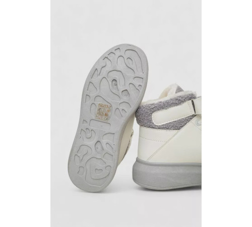 Кросівки жіночі зимові на хутрі, колір біло-сірий, 248RA2253