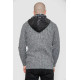Кофта чоловіча на блискавці з капюшоном, колір темно-сірий, 214R10635