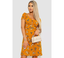 Платье с повседневным принтом, цвет коричневый, 244R283.