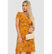 Платье с повседневным принтом, цвет коричневый, 244R283.