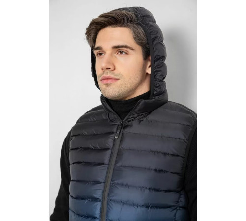 Жилетка мужская демисезонная, цвет черно-синий, 244RC999