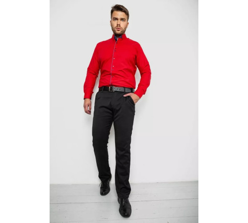 Рубашка мужская с принтом, цвет красный, 214R3092