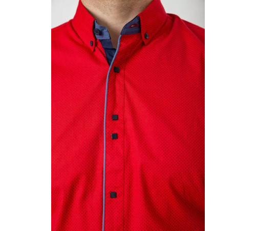 Рубашка мужская с принтом, цвет красный, 214R3092