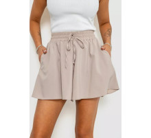 Шорты-юбка однотонные, цвет бежевый, 102R5256