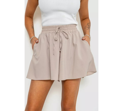 Шорти-спідниця однотонні, колір бежевий, 102R5256