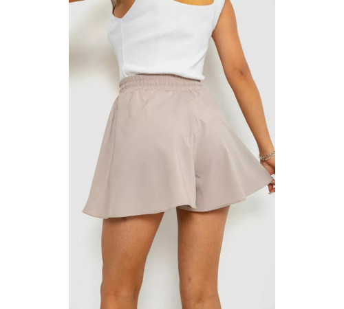 Шорти-спідниця однотонні, колір бежевий, 102R5256