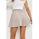 Шорти-спідниця однотонні, колір бежевий, 102R5256