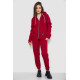 Спортивний костюм жіночий на флісі, колір бордовий, 244R1555-1