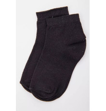 Дитячі однотонні шкарпетки, чорного кольору, 167R605-1