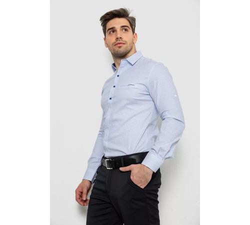 Сорочка чоловіча з принтом, колір білий, 214R7169