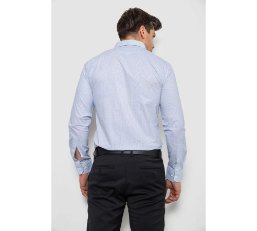 Сорочка чоловіча з принтом, колір білий, 214R7169