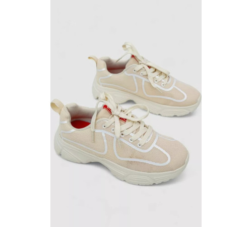 Кросівки жіночі, колір світло-бежевий, 248RCX418