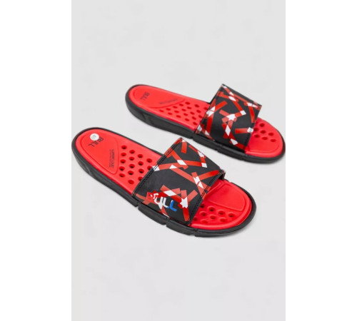 Шлепанцы мужские, цвет красно-черный, 243RRR0-23