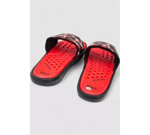 Шлепанцы мужские, цвет красно-черный, 243RRR0-23