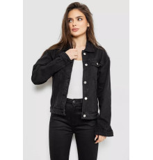 Куртка жіноча джинсова, колір чорний, 255RA2260