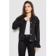 Куртка жіноча джинсова, колір чорний, 255RA2260