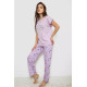 Піжама жіноча з принтом, колір бузковий, 243R2086