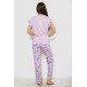 Піжама жіноча з принтом, колір бузковий, 243R2086