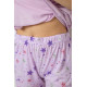Піжама жіноча з принтом, колір бузковий, 243R2086