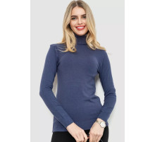 Гольф женский однотонный, цвет джинс, 244RA01