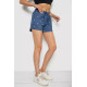 Шорти жіночі з принтом, колір джинс, 238R7164-1